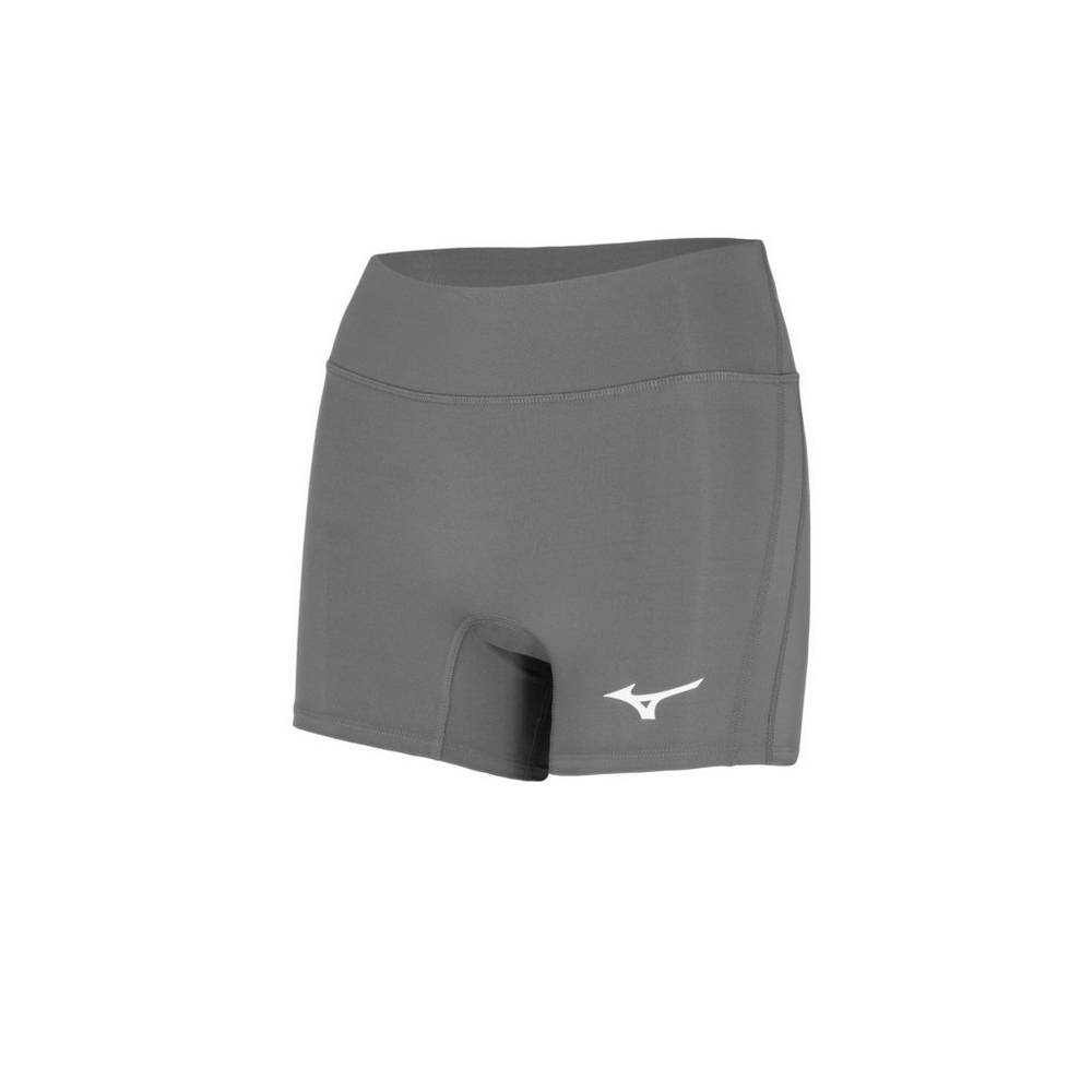 Calções Mizuno Voleibol Elevated 4" Inseam - Mulher - Cinzentas - TLYNF1795